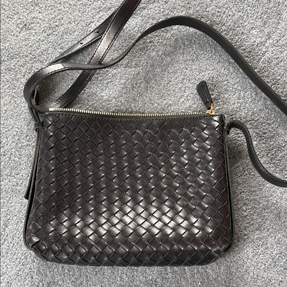 Madewell woven leather crossbody